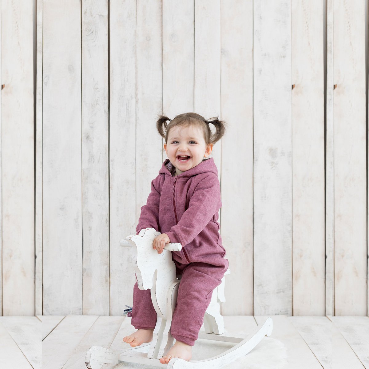 OrganicEra Organic Baby Jumpsuit cipzárral, Bordeaux