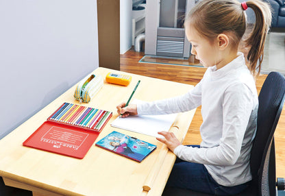 Gyermek íróasztal 'lena', átlátszó lakkozott