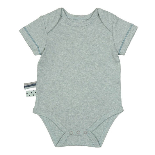 Organicera Organic Baby Body Short Sleeve Body, Aqua