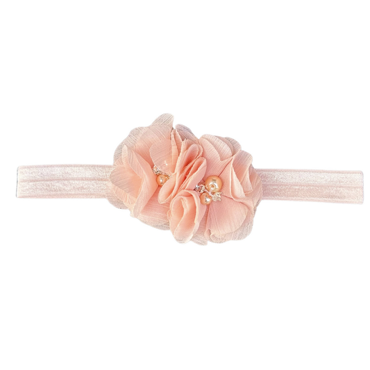 május május | Annabel hajpánt | Virágok Rózsaszín | Csillogó gyémántok