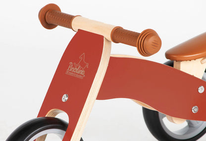 Mini tricikli 'charlie', piros/natúr
